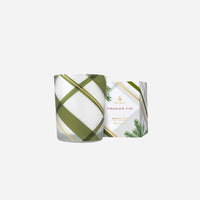 Frasier Fir Frosted Plaid Votive Candle, 2 oz.