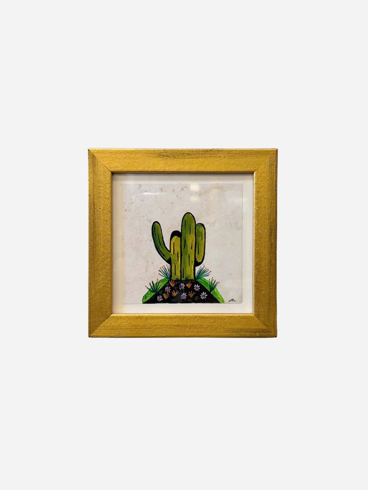 Original Saguaro Cactus Painting by Luis Romero