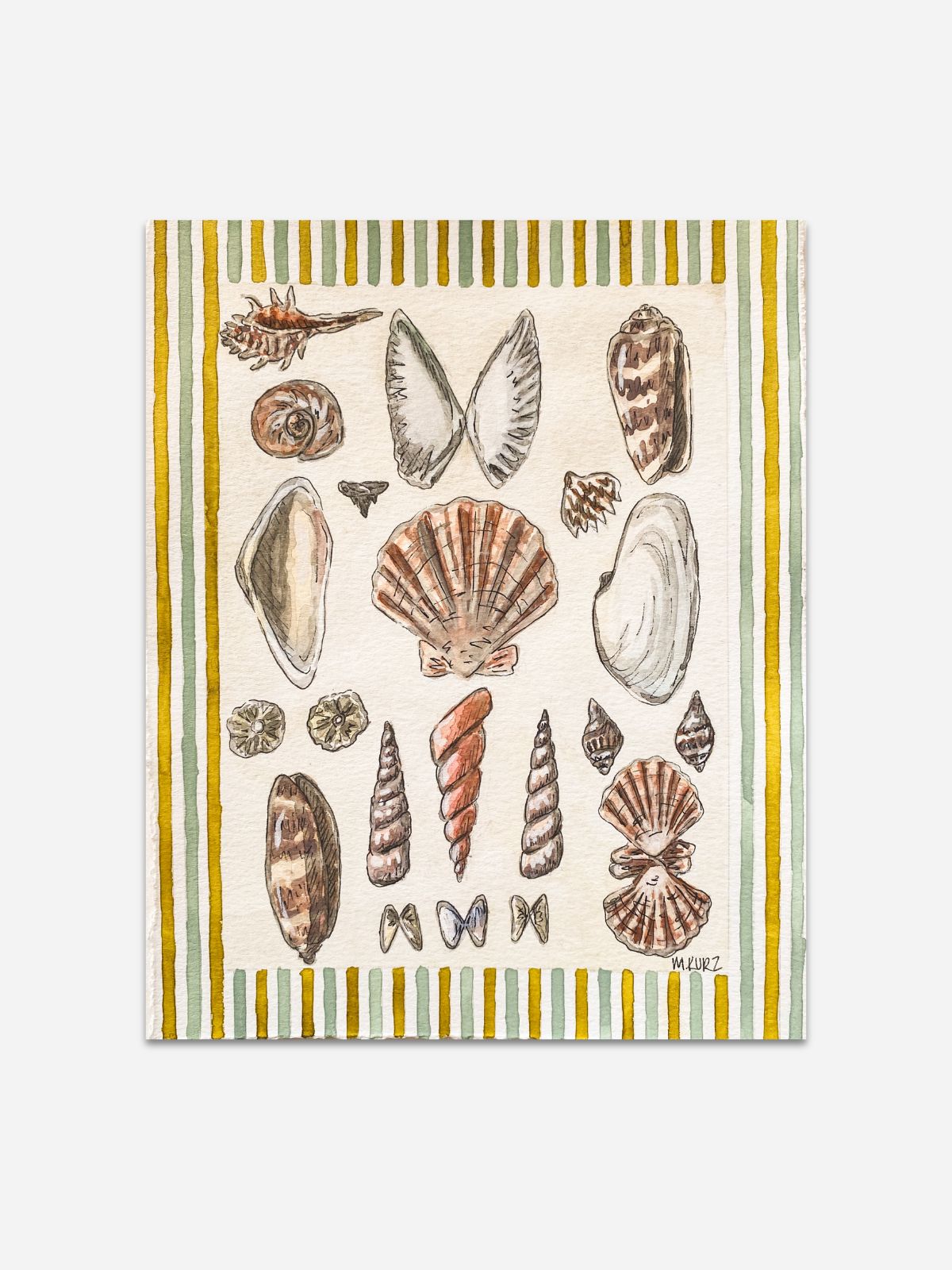 "Island Garden I" Celadon Exclusive Print by Makenzie Kurz