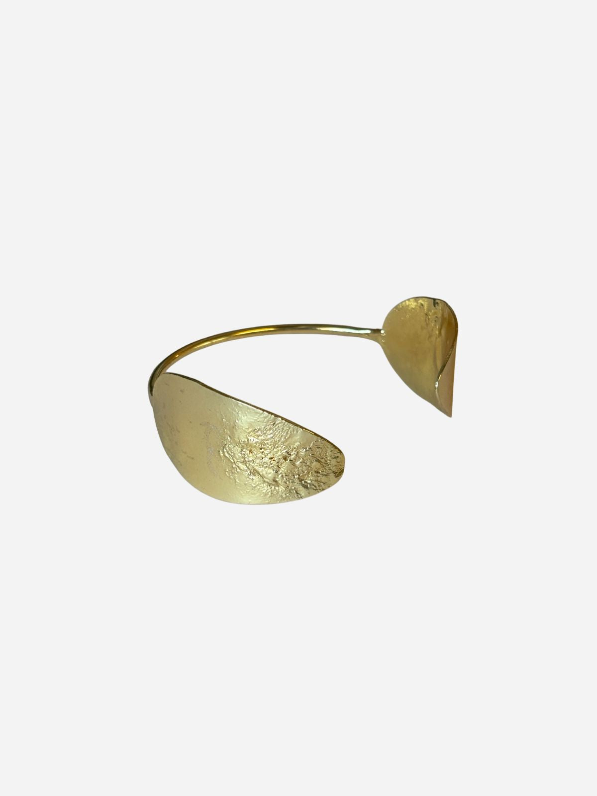 Gold Textured Cuff Bracelet