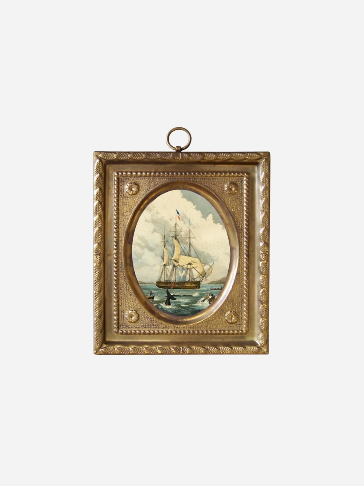 Whaling Ship Vintage Wall Art