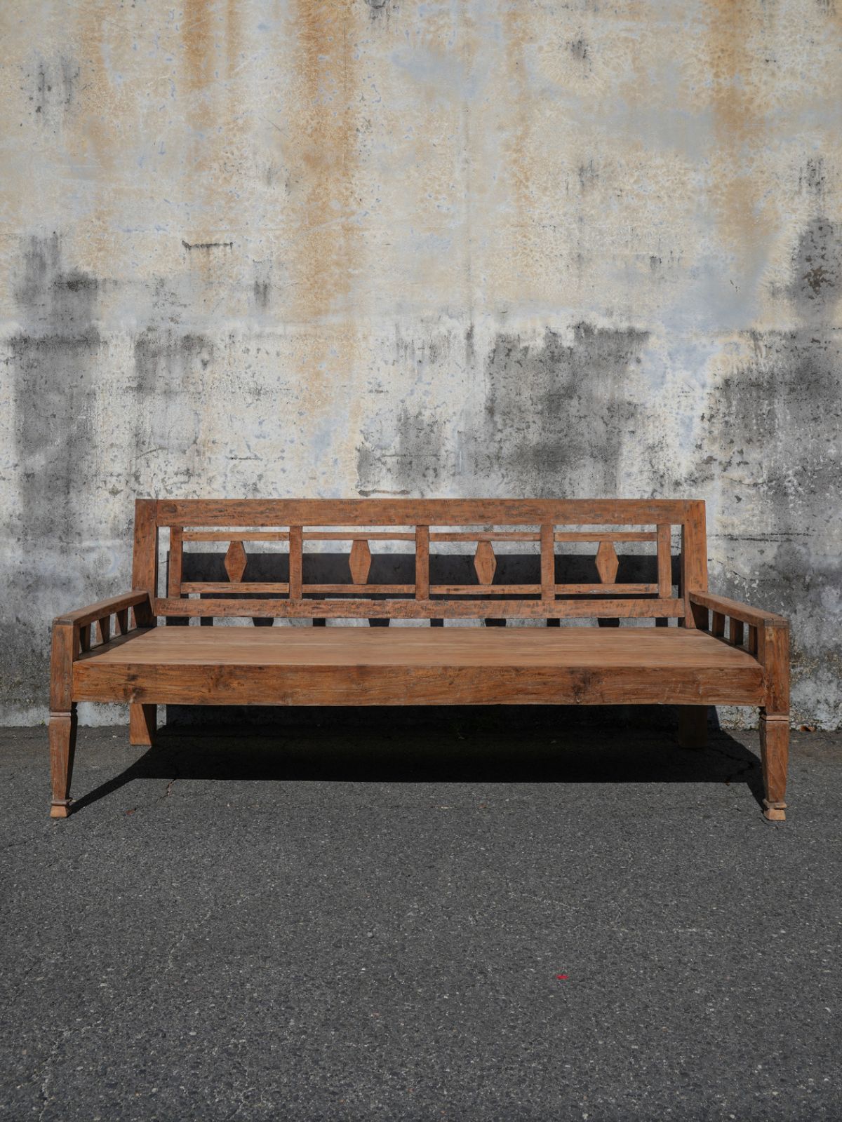 Antique Teakwood Javanese Bench