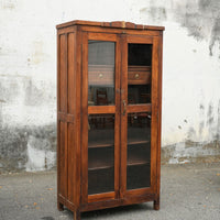 High Drawers Glass Cabinet