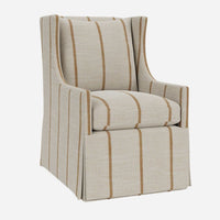 Amber Falls Skirted Swivel Chair