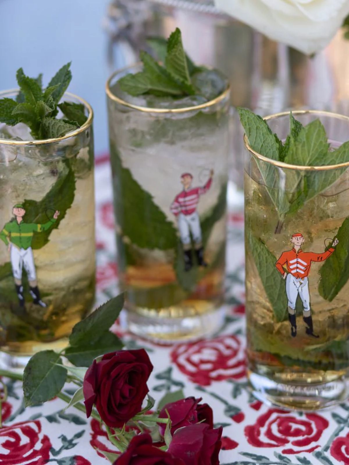 Jockey Drinking Glasses, Set of 4