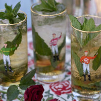 Jockey Drinking Glasses, Set of 4