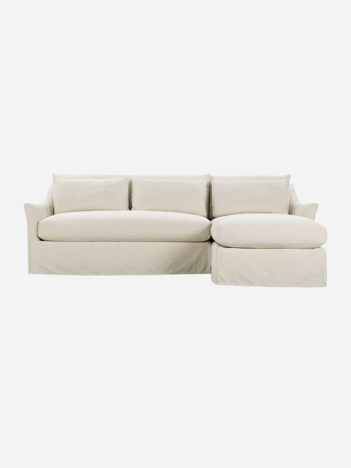 Moreau 2 Piece Slipcovered Sectional