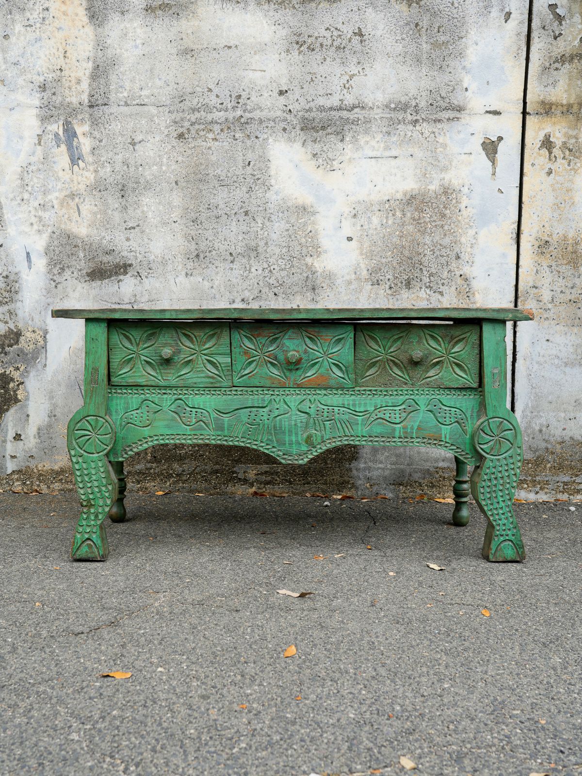 Guatemalan Carved Sideboard