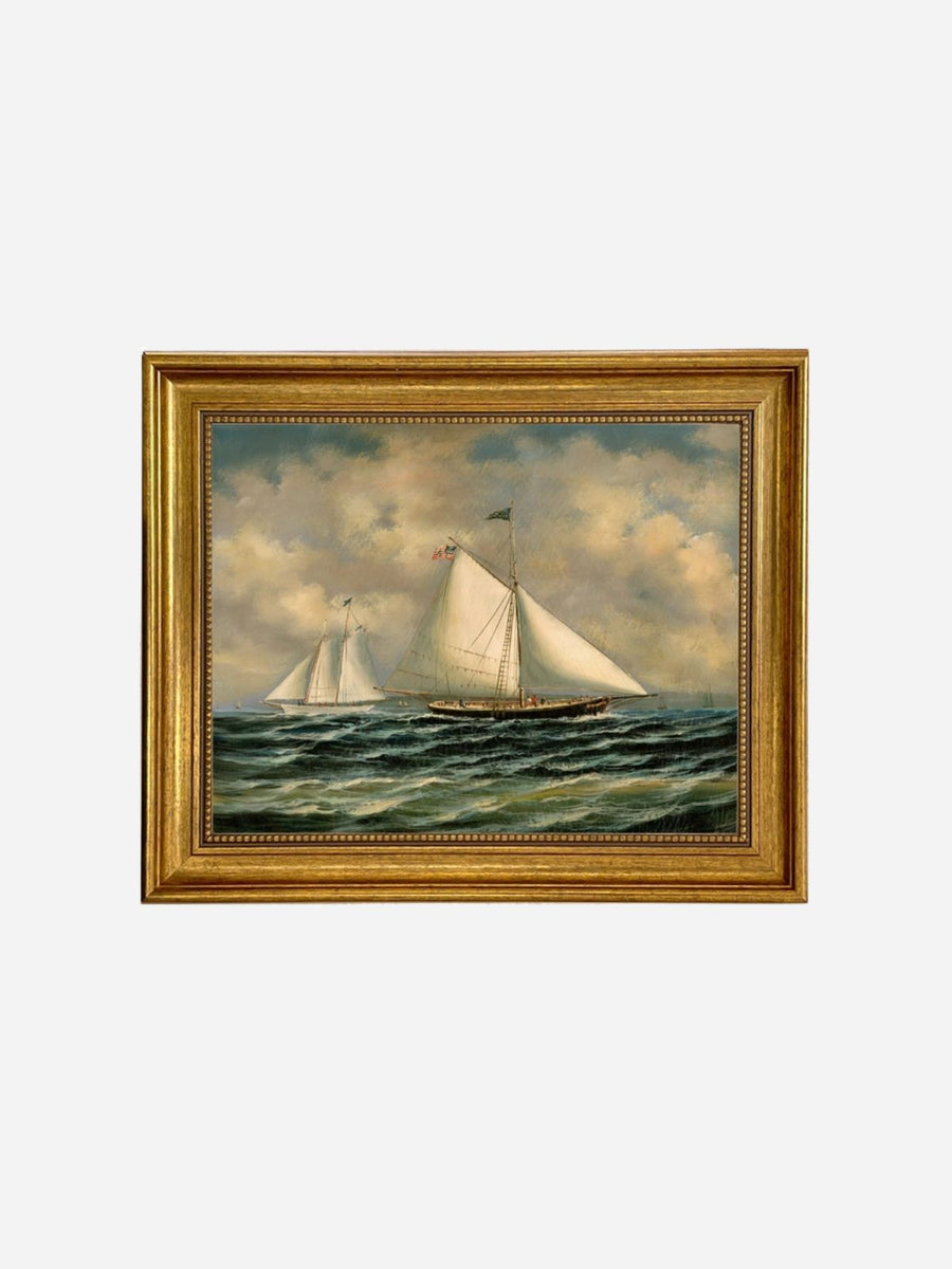 Sloop Maria Racing the America Vintage Wall Art – Celadon at Home
