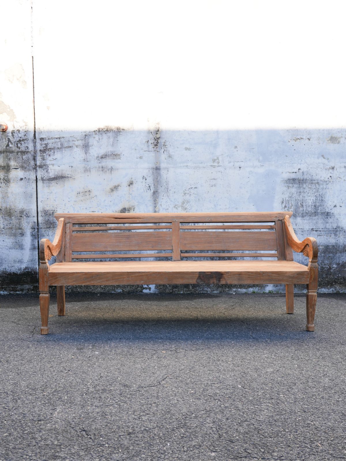 Antique Teakwood Javanese Bench