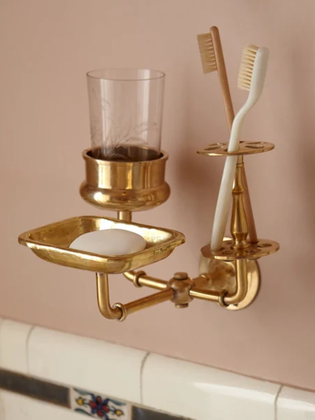 Solid Brass Bath Trio