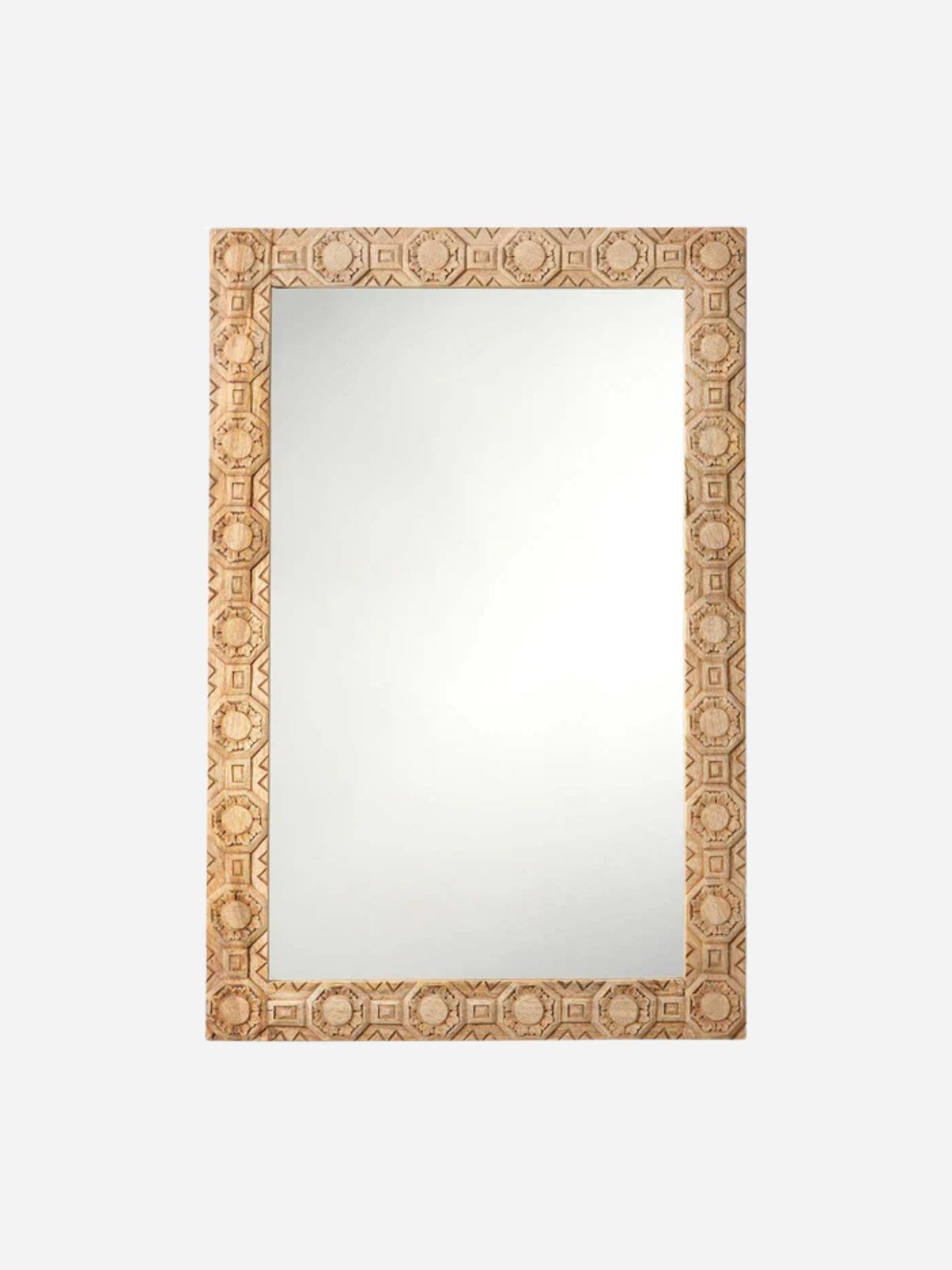 Relief Carved Rectangle Mirror