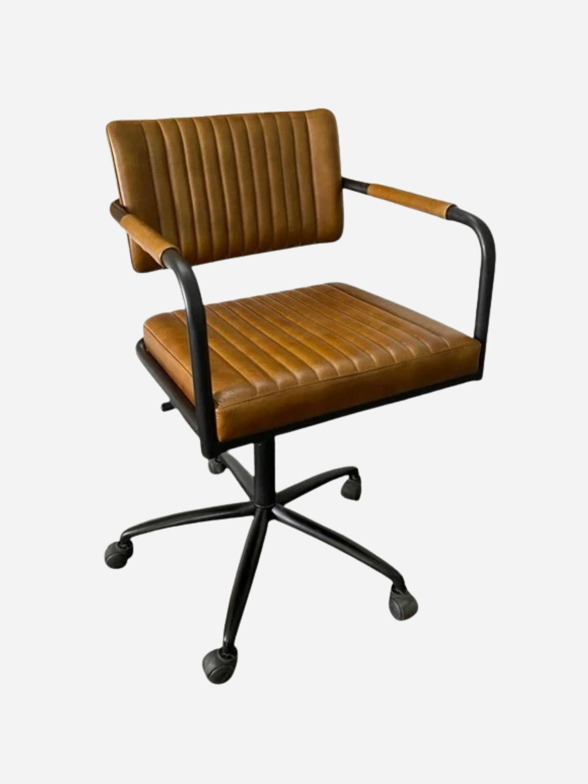 Dexter Office Chair, Brown Leather