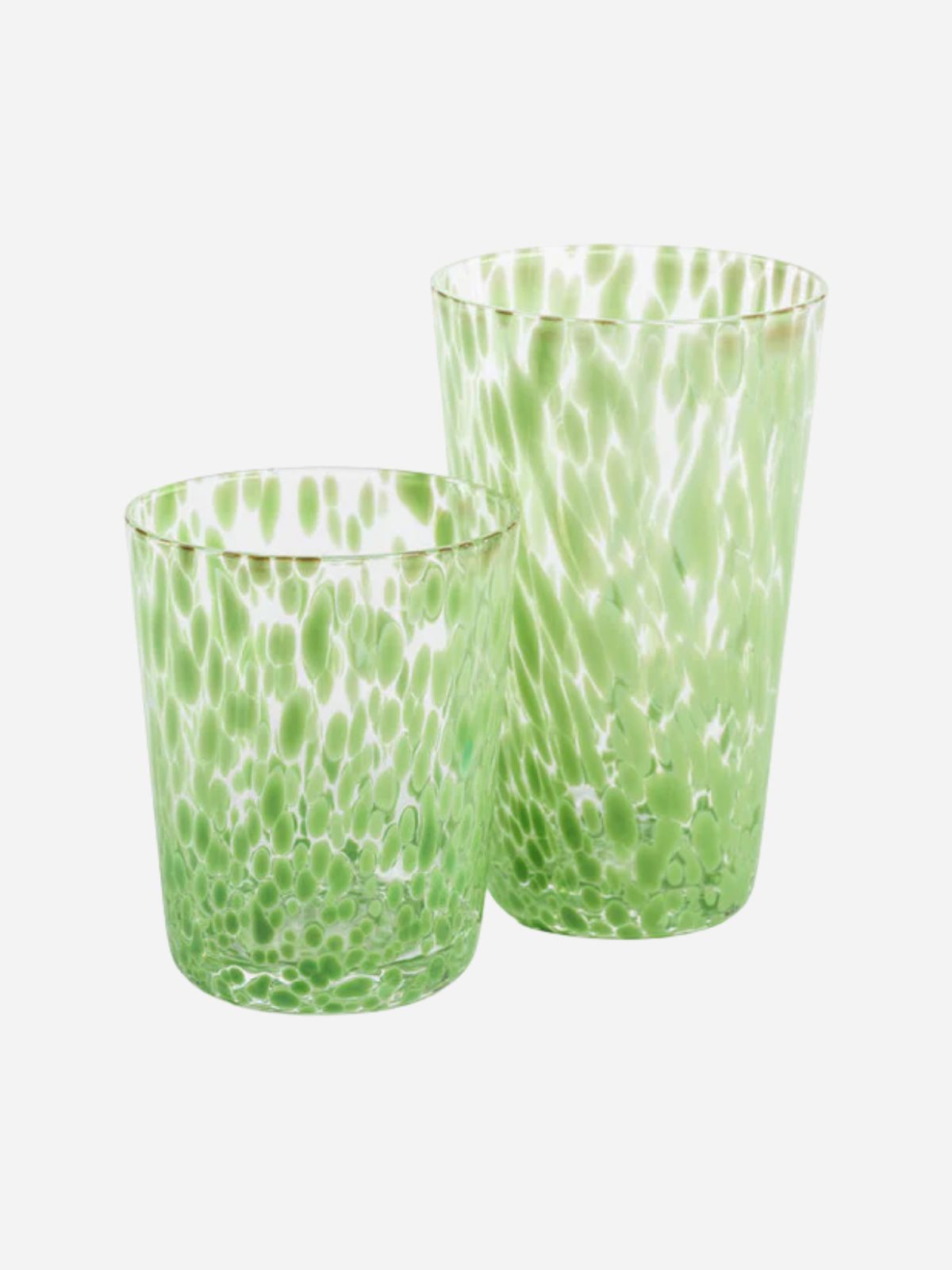 Gigi Speckled Green Highball Glass Set of 6