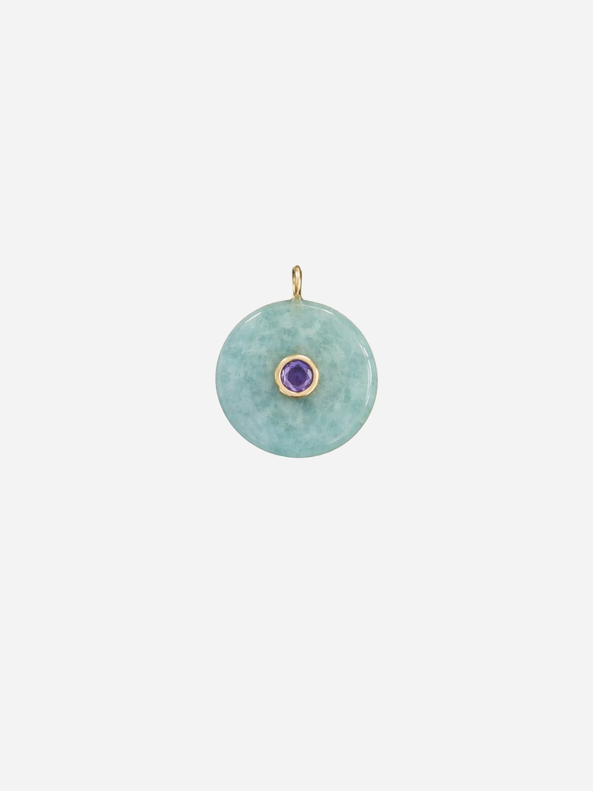 Amazonite Circle Pendant