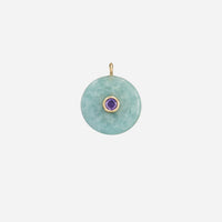 Amazonite Circle Pendant