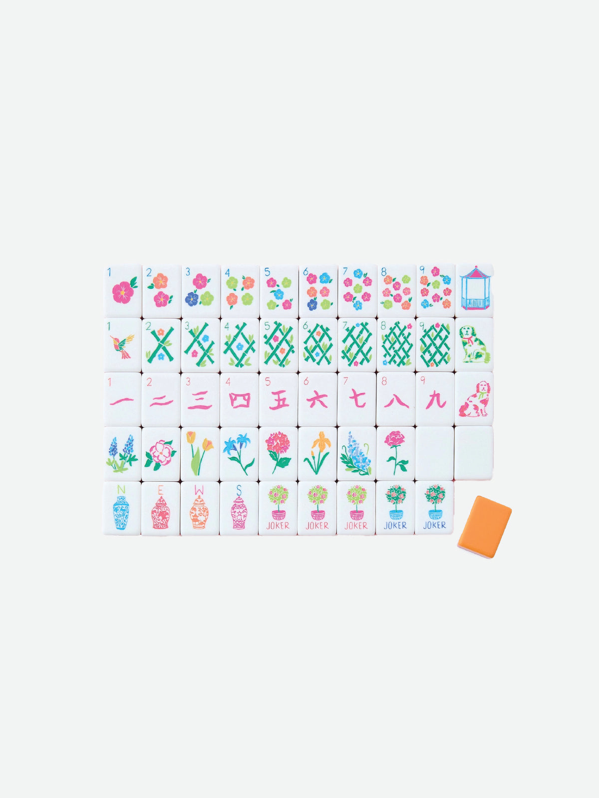 Sunset Mahjong Tiles