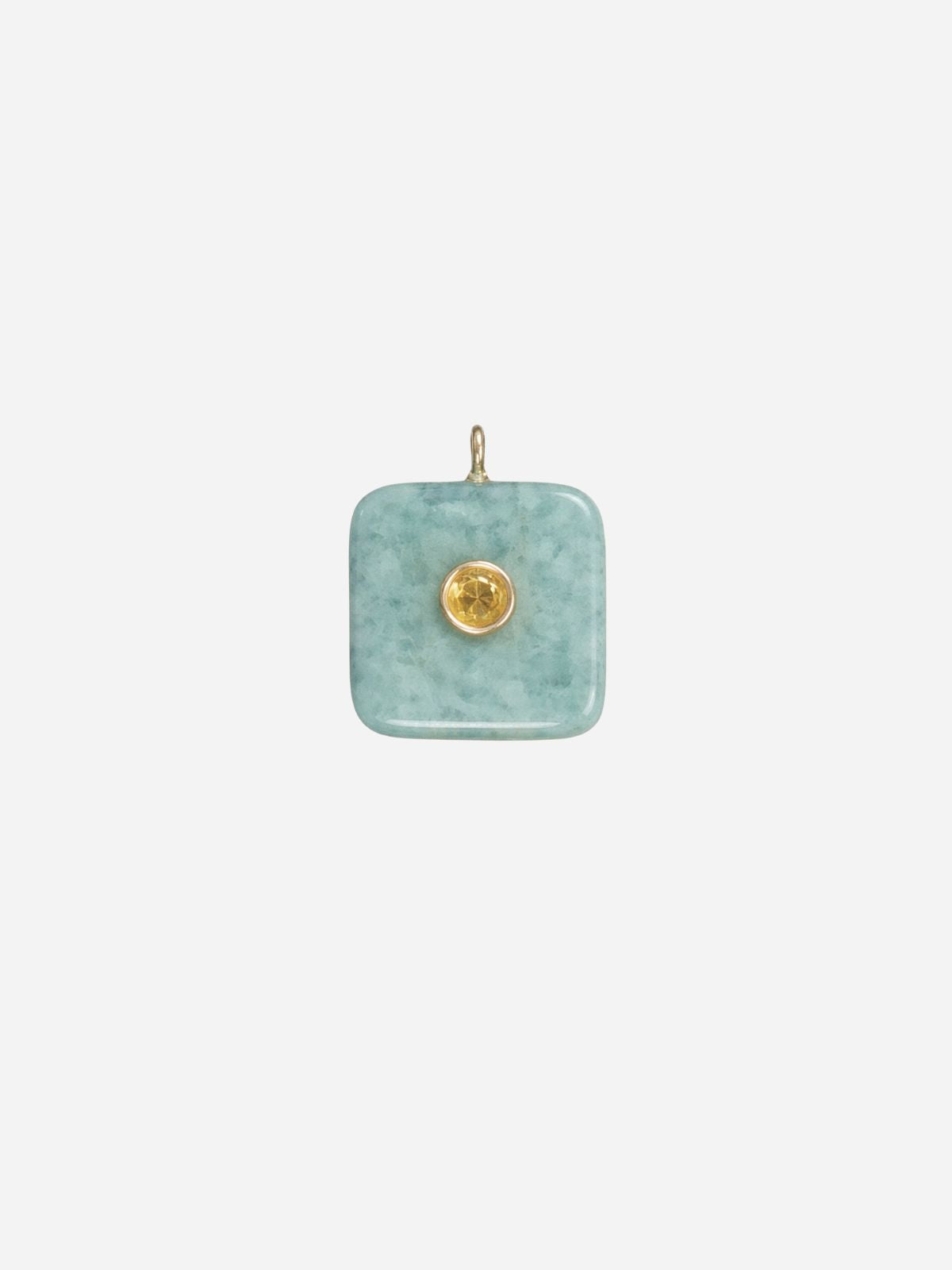 Amazonite Square Pendant