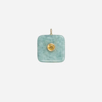 Amazonite Square Pendant