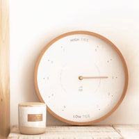 White Wood Tide Clock