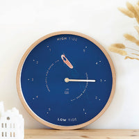 Surf Blue Wood Time Clock