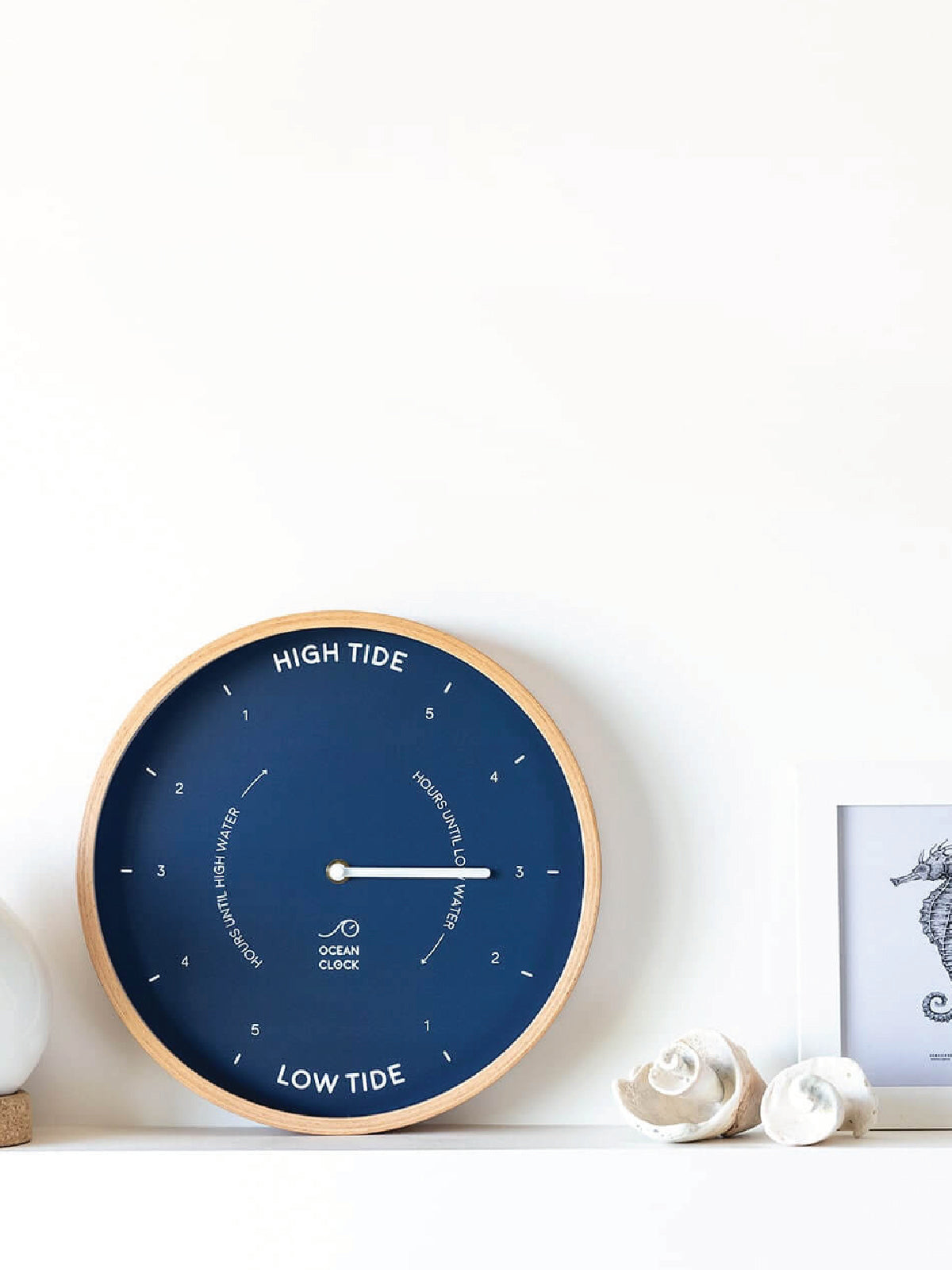 Navy Blue Tide Clock