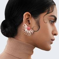 Marigold Earrings in Beige