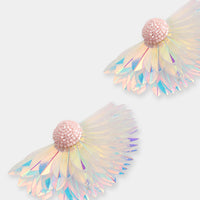 Marigold Earrings in Light Pink