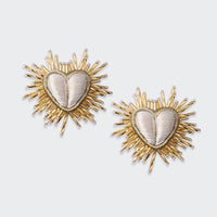 Sparkle Heart Silk Earrings