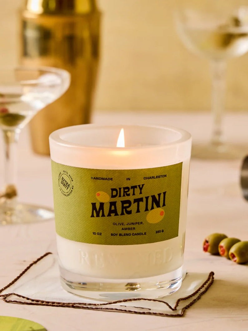 Dirty Martini Rewined Candle