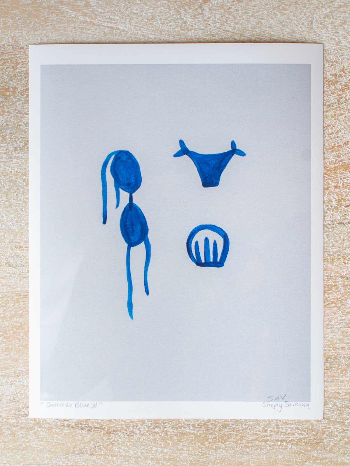 "Summer Blues II" Signed Print by Simply Savanna