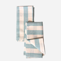 Celadon Green Stripe Napkin, Set of 2