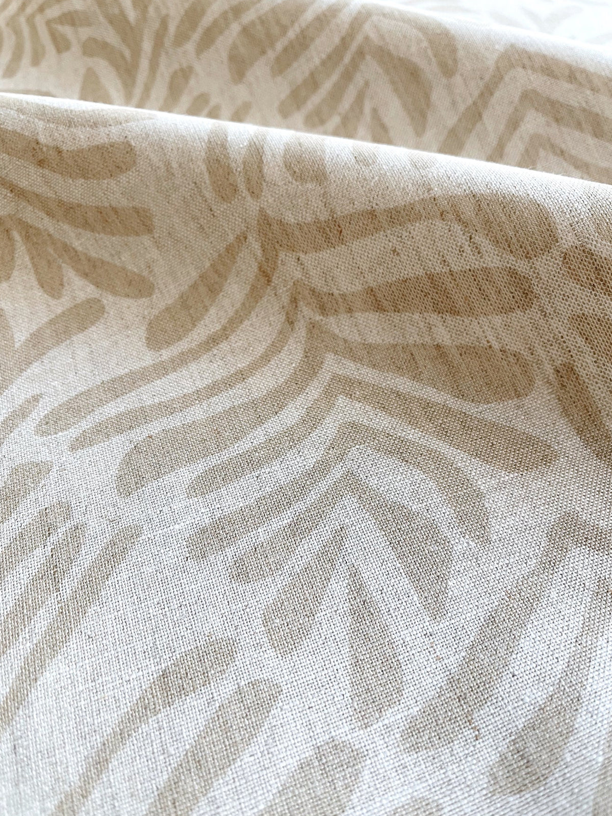 "Frond in Truffle" Pillow Cover by Emily Daws