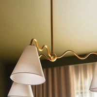 Onda Brass Chandelier