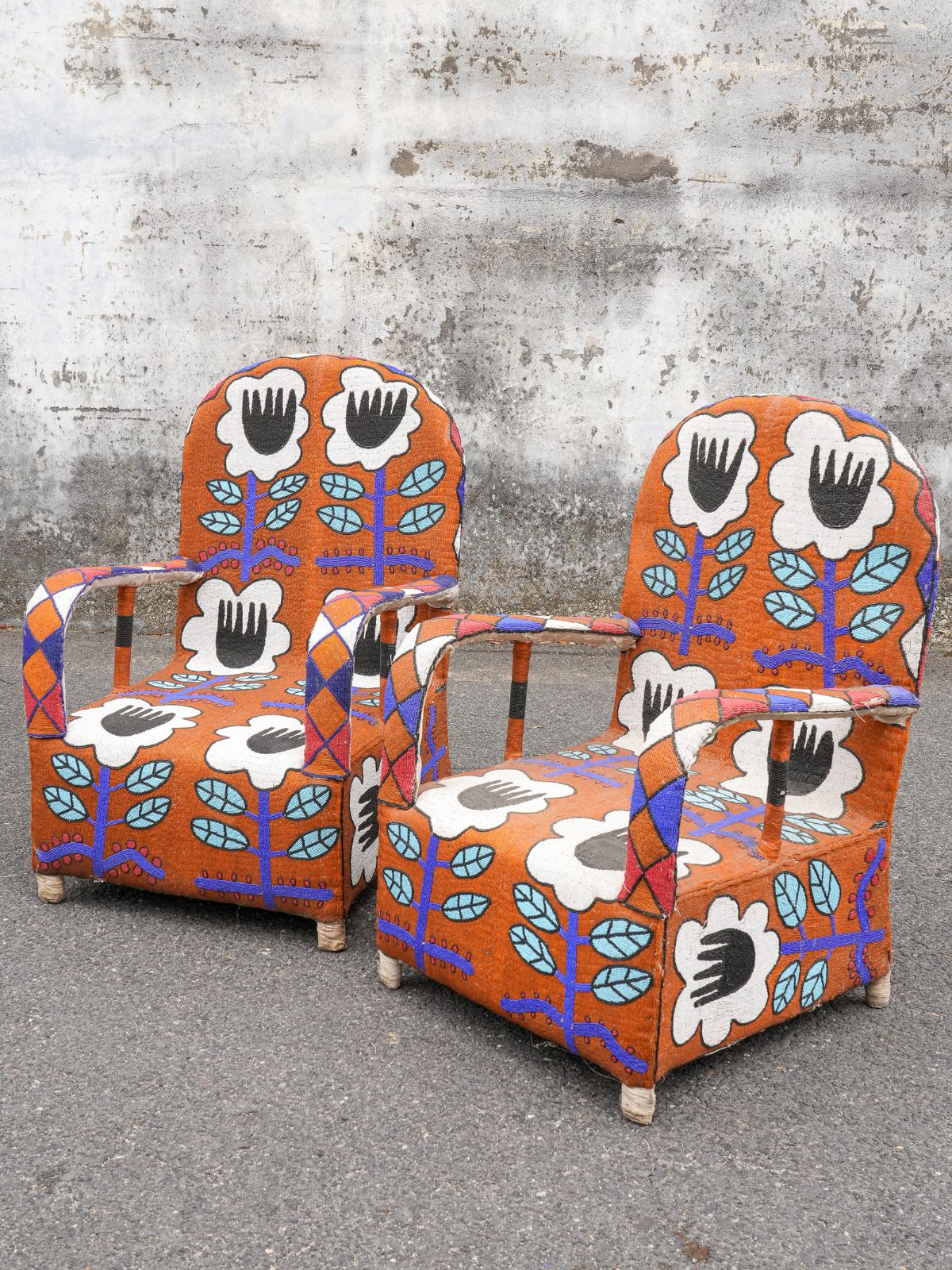 Yoruba Beaded Chair