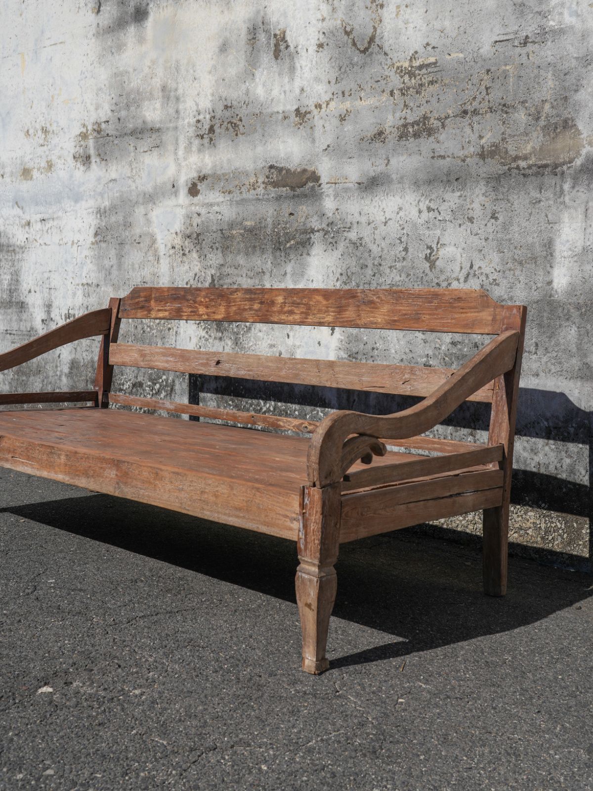 Antique Teakwood Javanese Bench