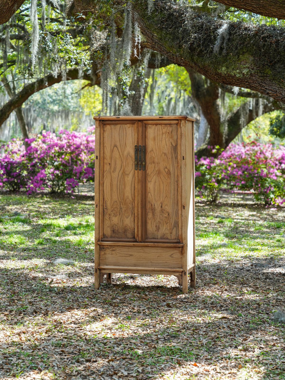 Antique One-Of-A-Kind Bamboo Cabinet