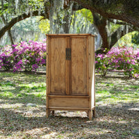 Antique One-Of-A-Kind Bamboo Cabinet