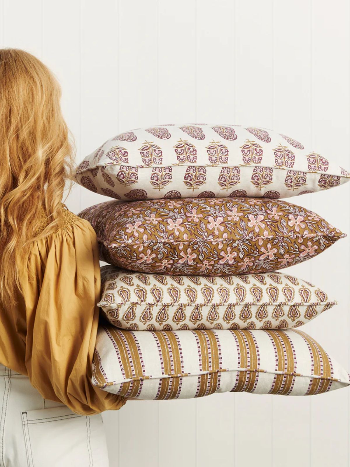 Zardosi Moonflower Pillow