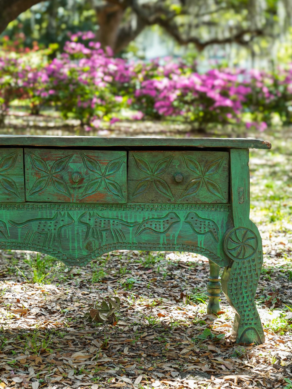 Guatemalan Carved Sideboard