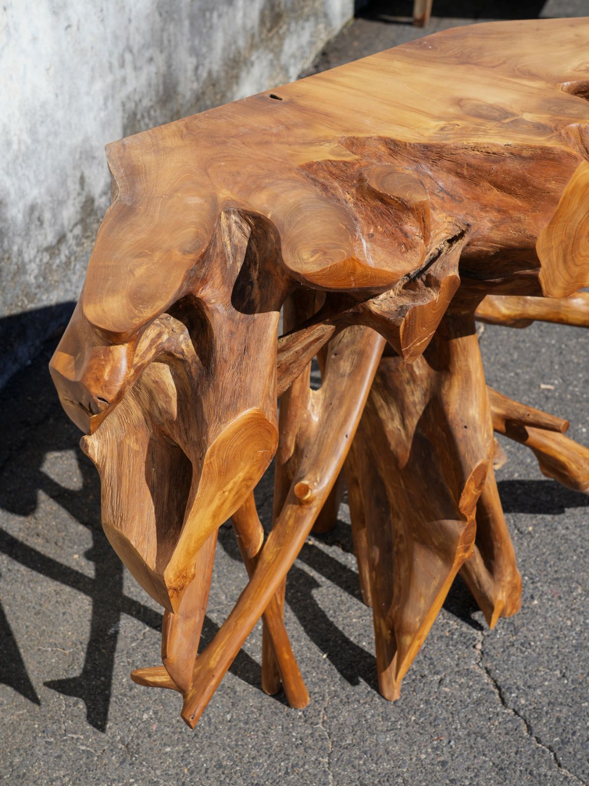 Johann Hand Crafted Teakroot Console