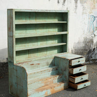 Blue Wooden Rack Cabinet
