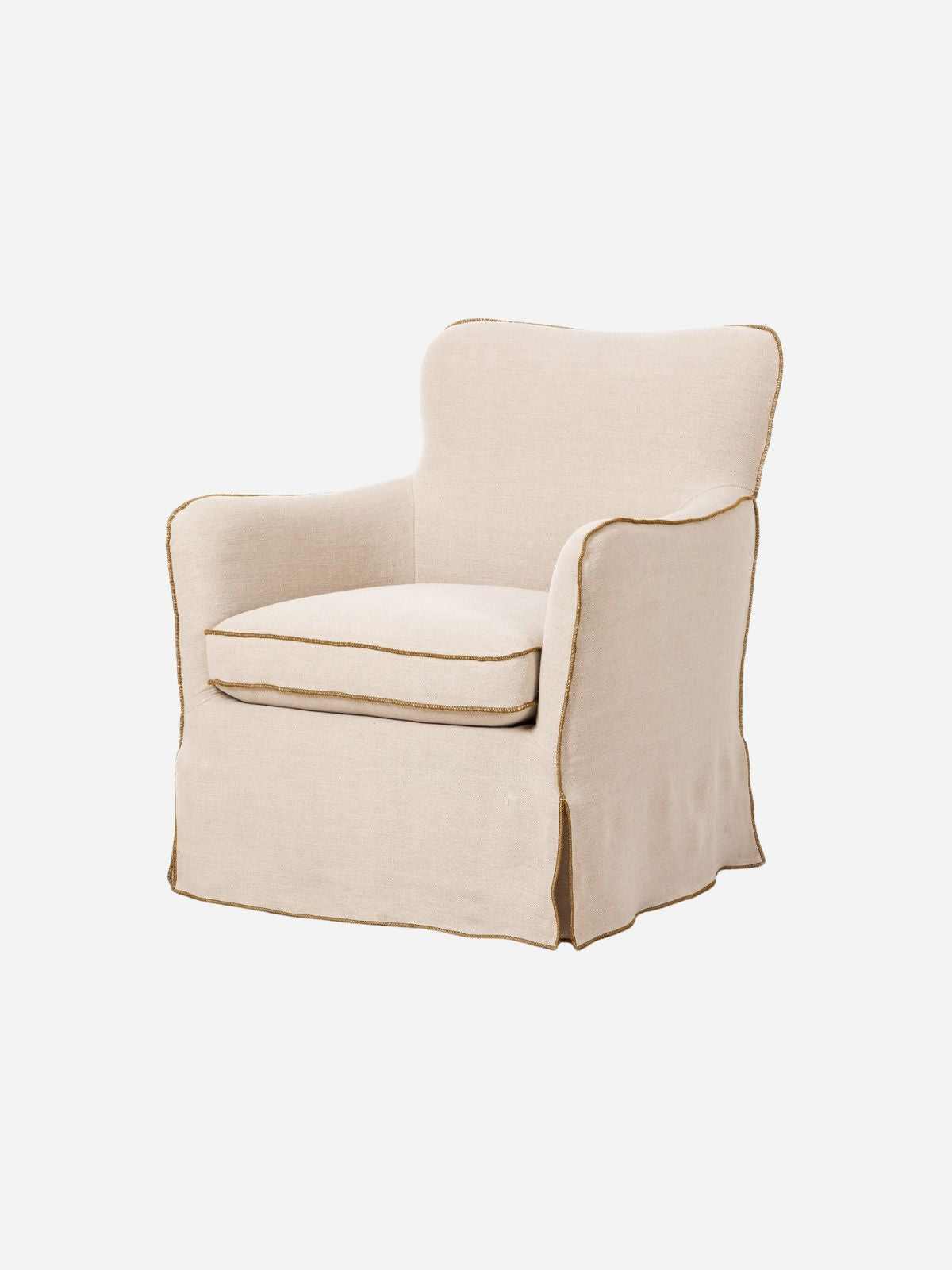 Devon Slipcover Swivel Chair