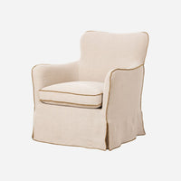 Devon Slipcover Swivel Chair