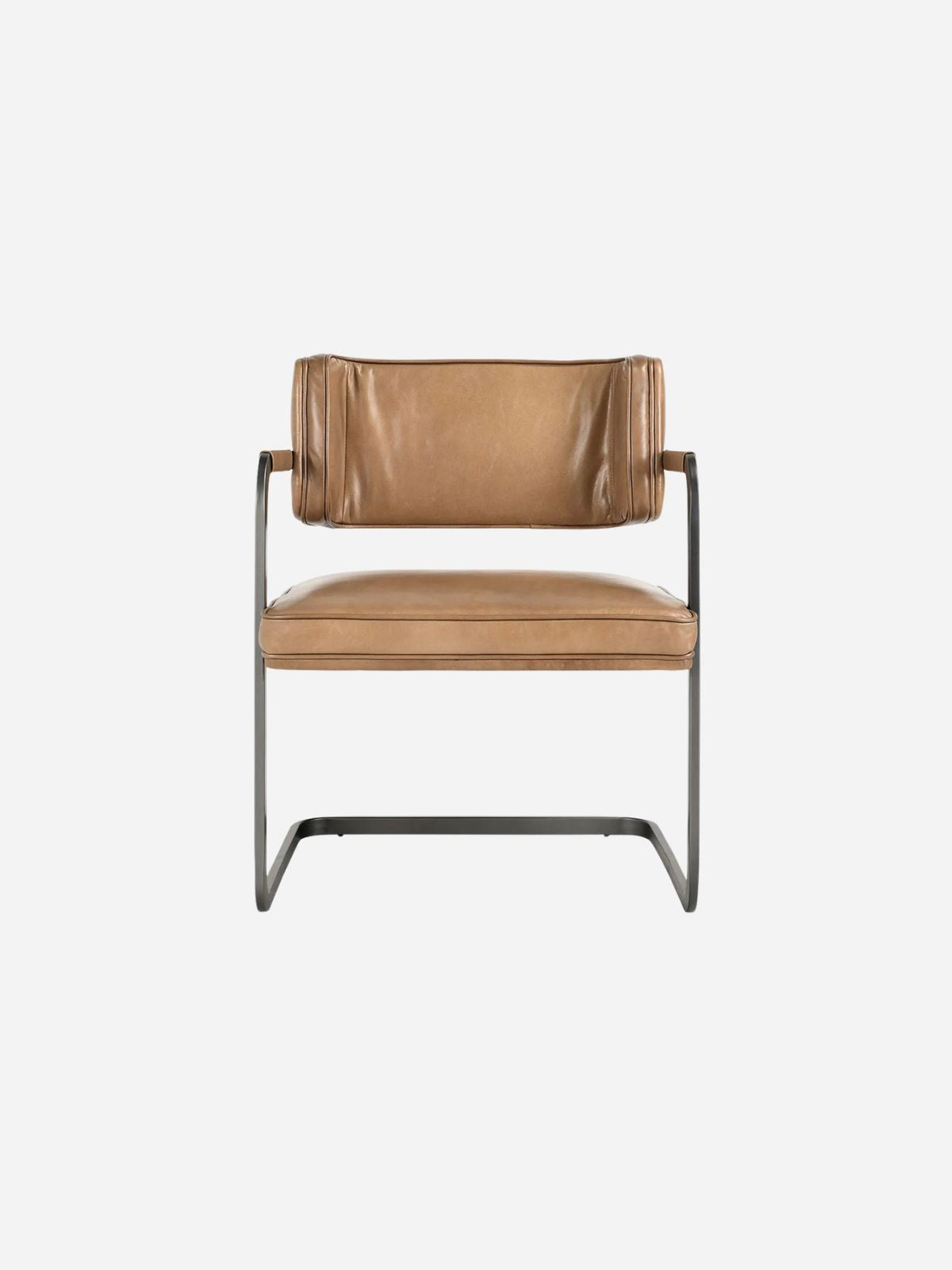 Fonda Leather Dining Chair Adobe Tan