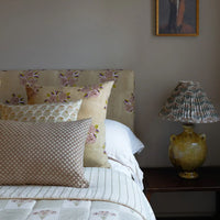 Rumi Rosewater Block-Printed Pillow Cover