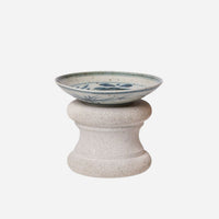 Small Blue and White Porcelain Floral Bouquet Dish