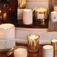 Frasier Fir Gilded Gold Votive Candle