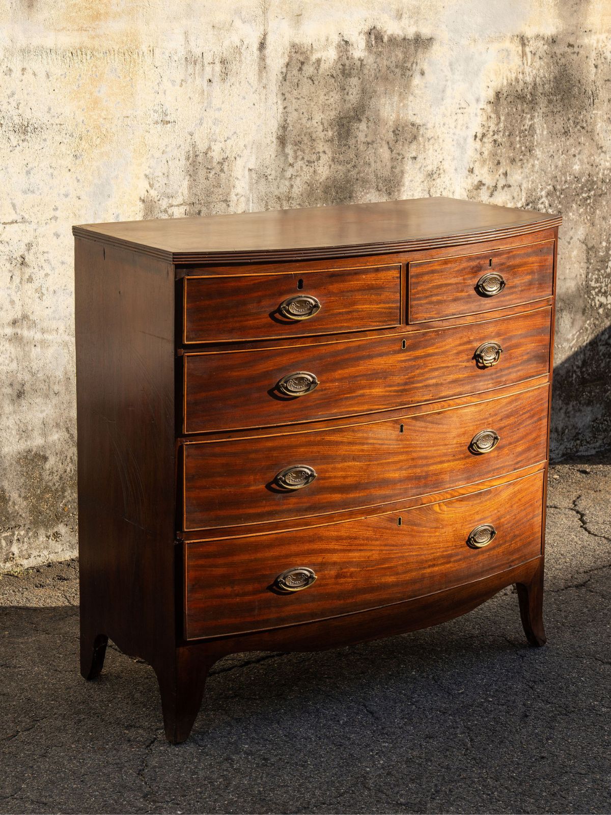 Bow Front Victorian Chest