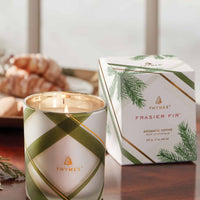 Frasier Fir Frosted Plaid Votive Candle, 2 oz.